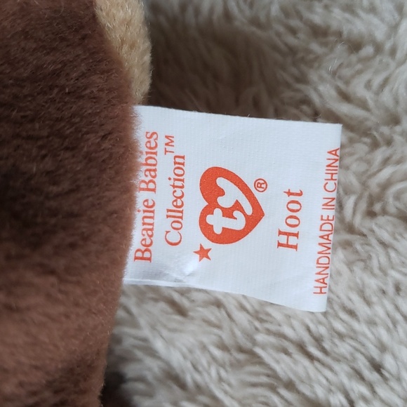 Hoot Owl 🦉 4th Gen Ty Beanie Baby Bird 🦉 Kids Toy Collectible NWT, PVC Pellets - Picture 6 of 11